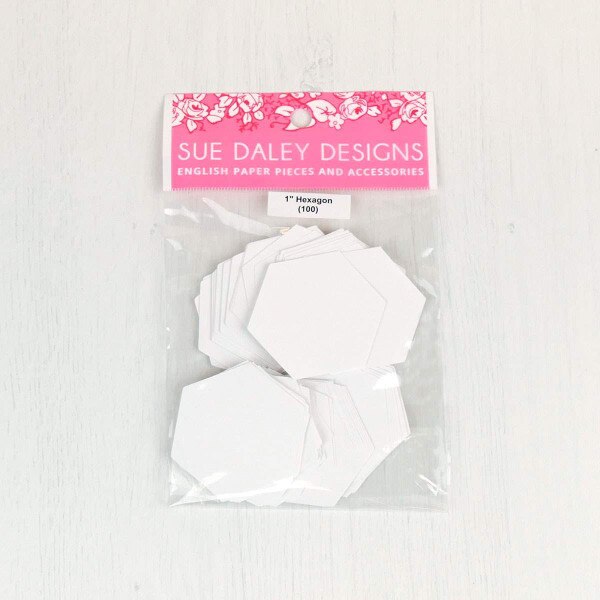 Sue Daley Designs 100 piece Hexagon 1" EPP Papers