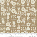 Folk & Lore: Posy Plot | Oatmeal by Fancy that Design House for Moda