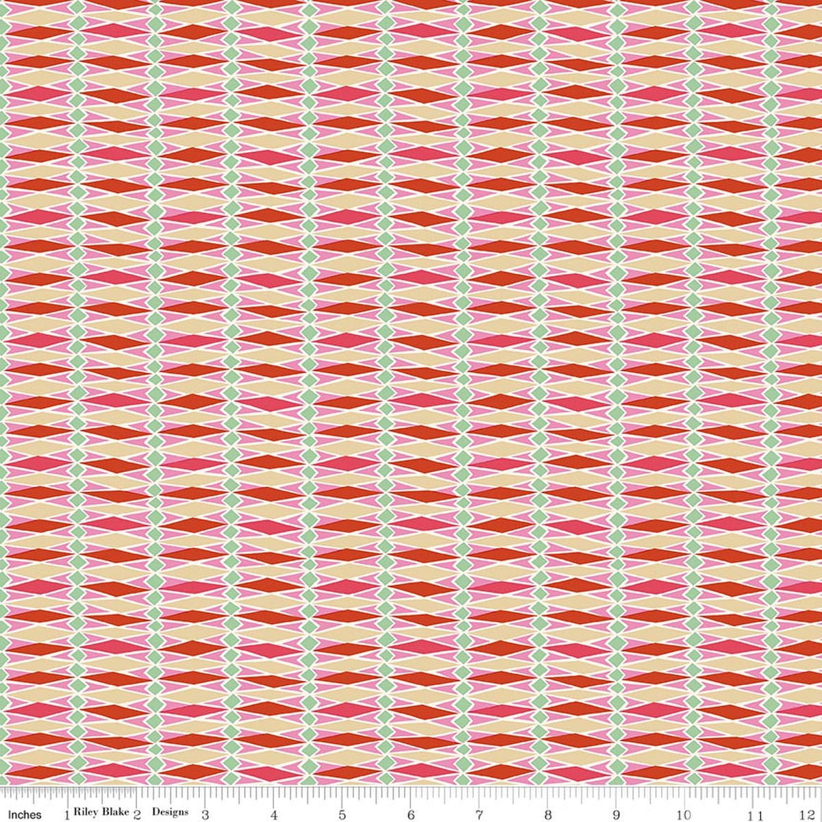 Fairground Stripes Red/Pink, Summer Fair by Liberty Fabrics