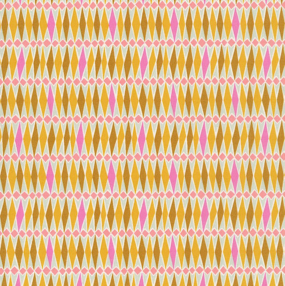Fairground Stripes Gold/Pink, Summer Fair by Liberty Fabrics