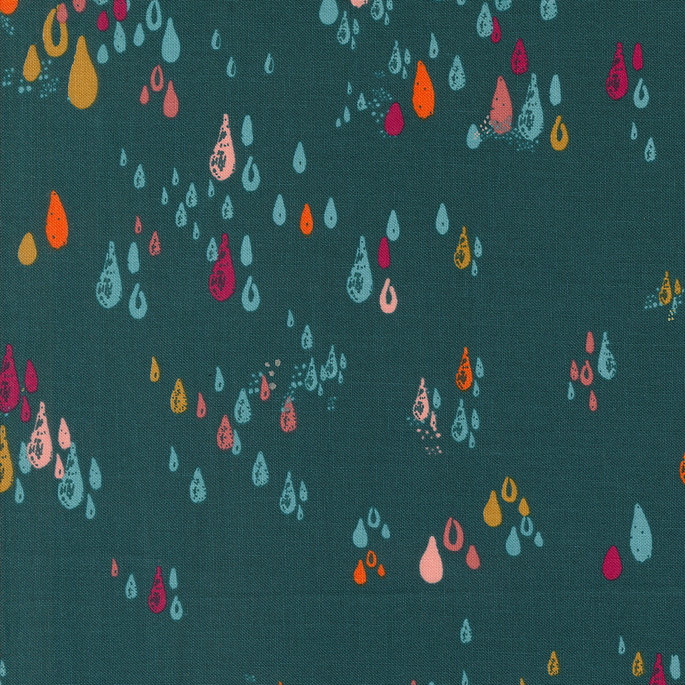 Things Above: Raindrops| Deep Sea by Fancy that Design House for Moda