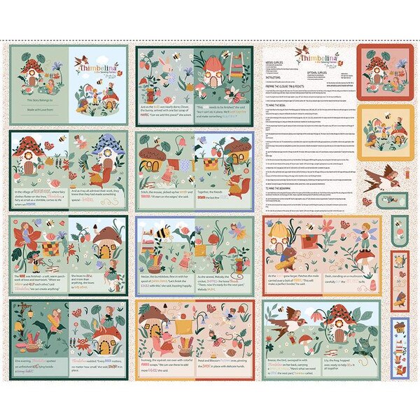 Thimbelina & the Sewing Fairies Storybook Panel