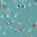 Things Above:  Raindrops| Teal by Fancy that Design House for Moda