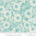 Field of Flowers: Flower Paper | Robin's Egg by Katherine Watson for Moda