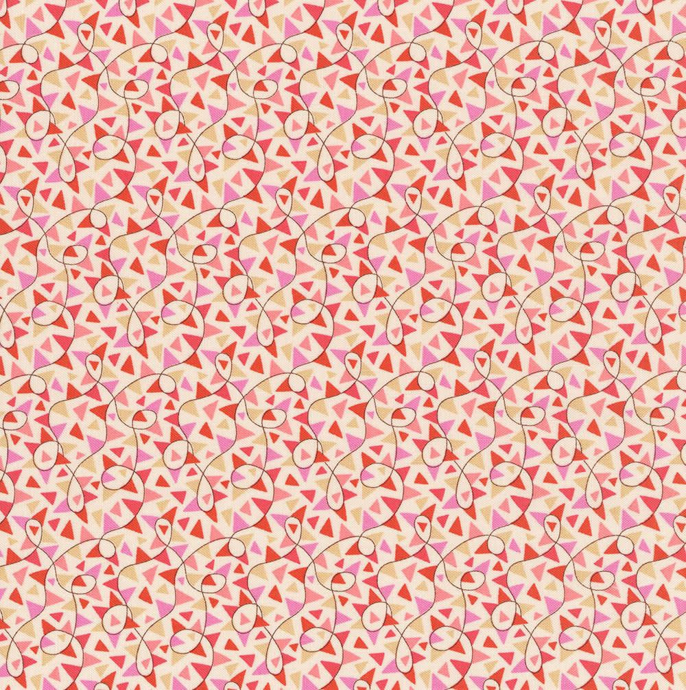 Fun Fair Bunting Red/Pink, Summer Fair by Liberty Fabrics