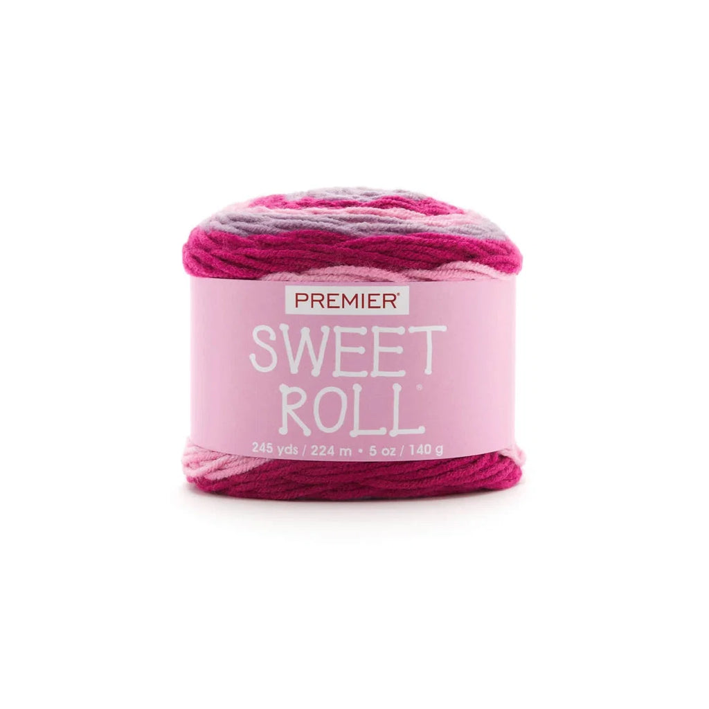 Premier Sweet Roll Yarn in Raspberry Swirl