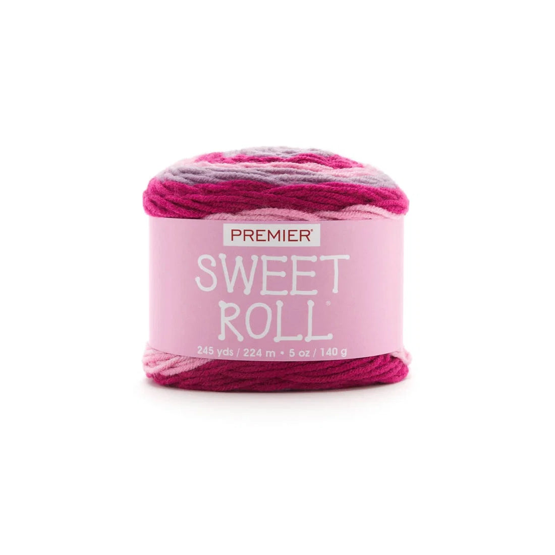 Premier Sweet Roll Yarn in Raspberry Swirl